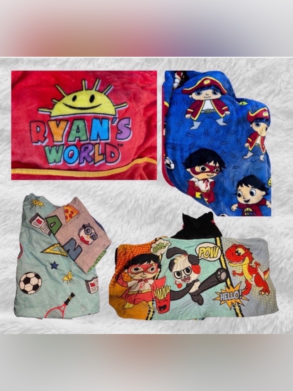 Bundle of Ryan’s World Bedding + Hooded Towel